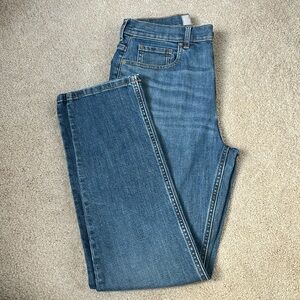 High waist straight leg jeans